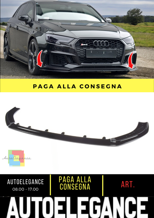 ✨Splitter anteriore V.2 adatto per Audi RS3 8V FL Sportback✨