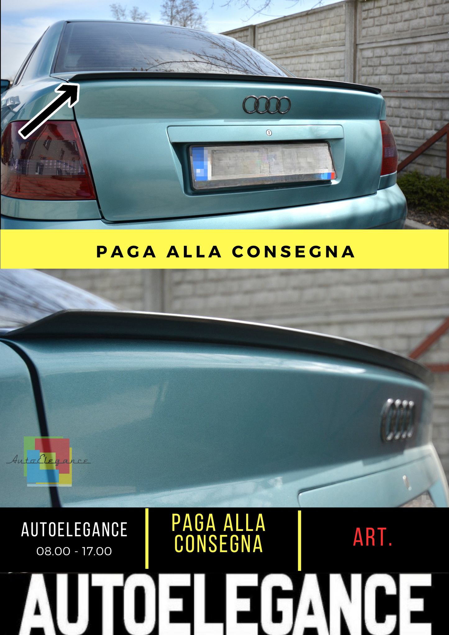 ✨Spoiler cap suitable for Audi A4 / S4 B5 Sedan✨