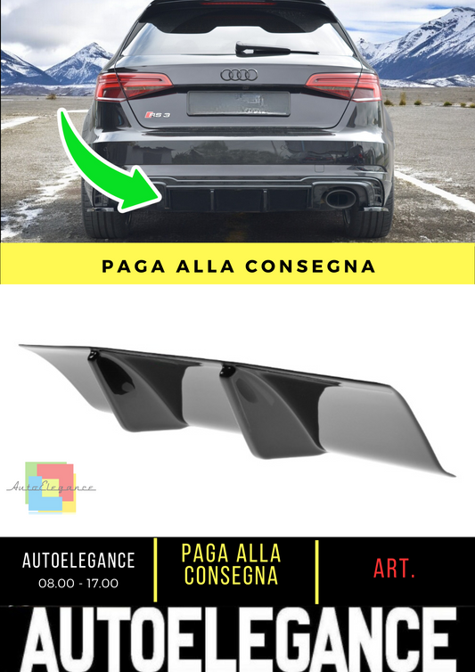 🔥Black rear diffuser lights suitable for Audi RS3 8V FL Sportback🔥