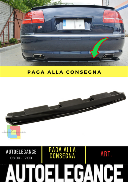 ✨Diffusore posteriore nero luci adatto per Audi A8 W12 D3(senza barre verticali✨