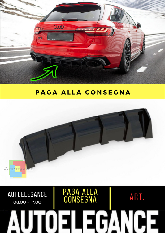 🔥Black Rear Diffuser Lights Suitable for Audi RS4 B9 / B9 Facelift🔥