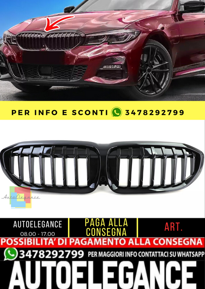 🔥Griglia radiatore sportiva lucida ad alte prestazioni per serie 3 BMW G20 G21 dal 19🔥