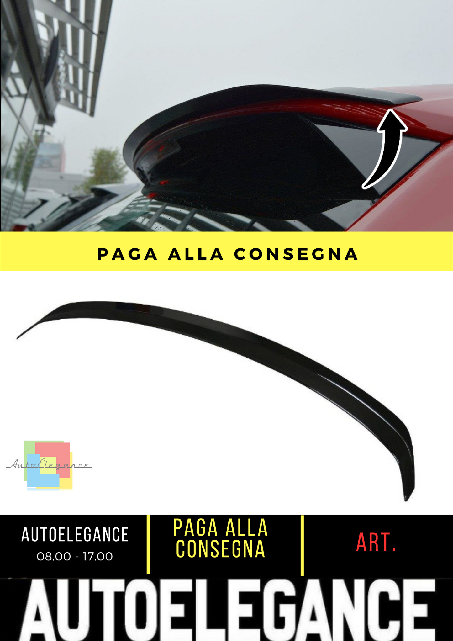 💫Tappo spoiler adatto per Audi Q2 Mk.1💫