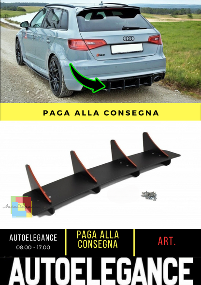 ⭐Black Rear Diffuser Lights Suitable for Audi RS3 8V Sportback ⭐