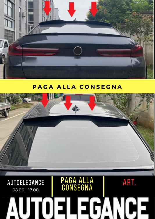 💕 SPOILER POSTERIORE ADATTO PER BMW X6 G06 NERO 💕
