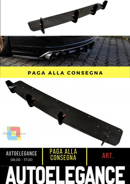 ⭐Diffusore posteriore nero luci V.2 adatto per Audi S8 D4 FL⭐