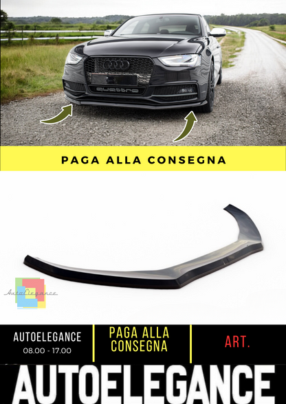 ⭐Splitter anteriore V.1 adatto per Audi A4 S-Line / S4 B8 Facelift⭐