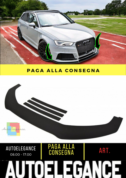 ⭐Splitter anteriore da corsa adatto per Audi RS3 8V Sportback⭐