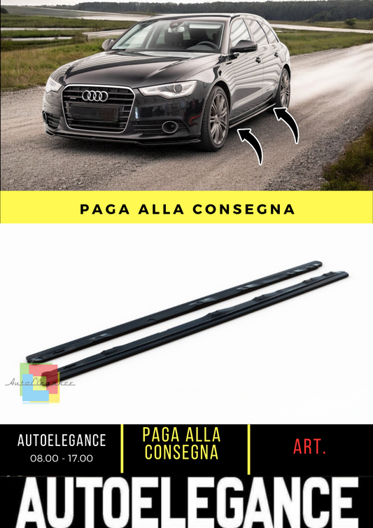⭐Sotto Minigonne Laterali V.1 adatto per Audi A6 C7⭐