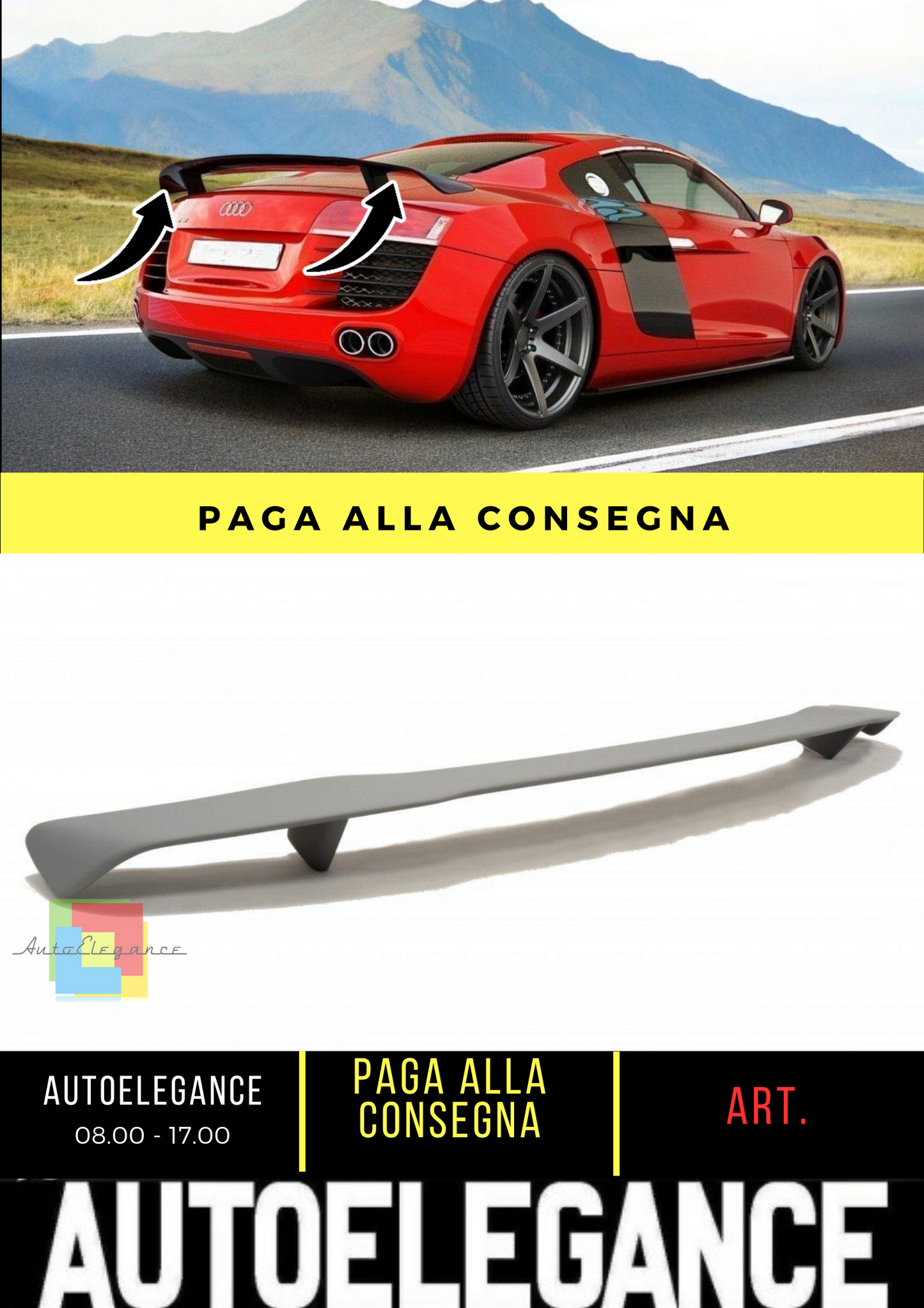⭐Audi R8 Mk.1 GT Roof Spoiler⭐