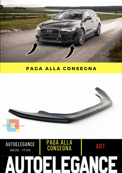 ⭐Splitter anteriore V.1 adatto per Audi A6 C7⭐