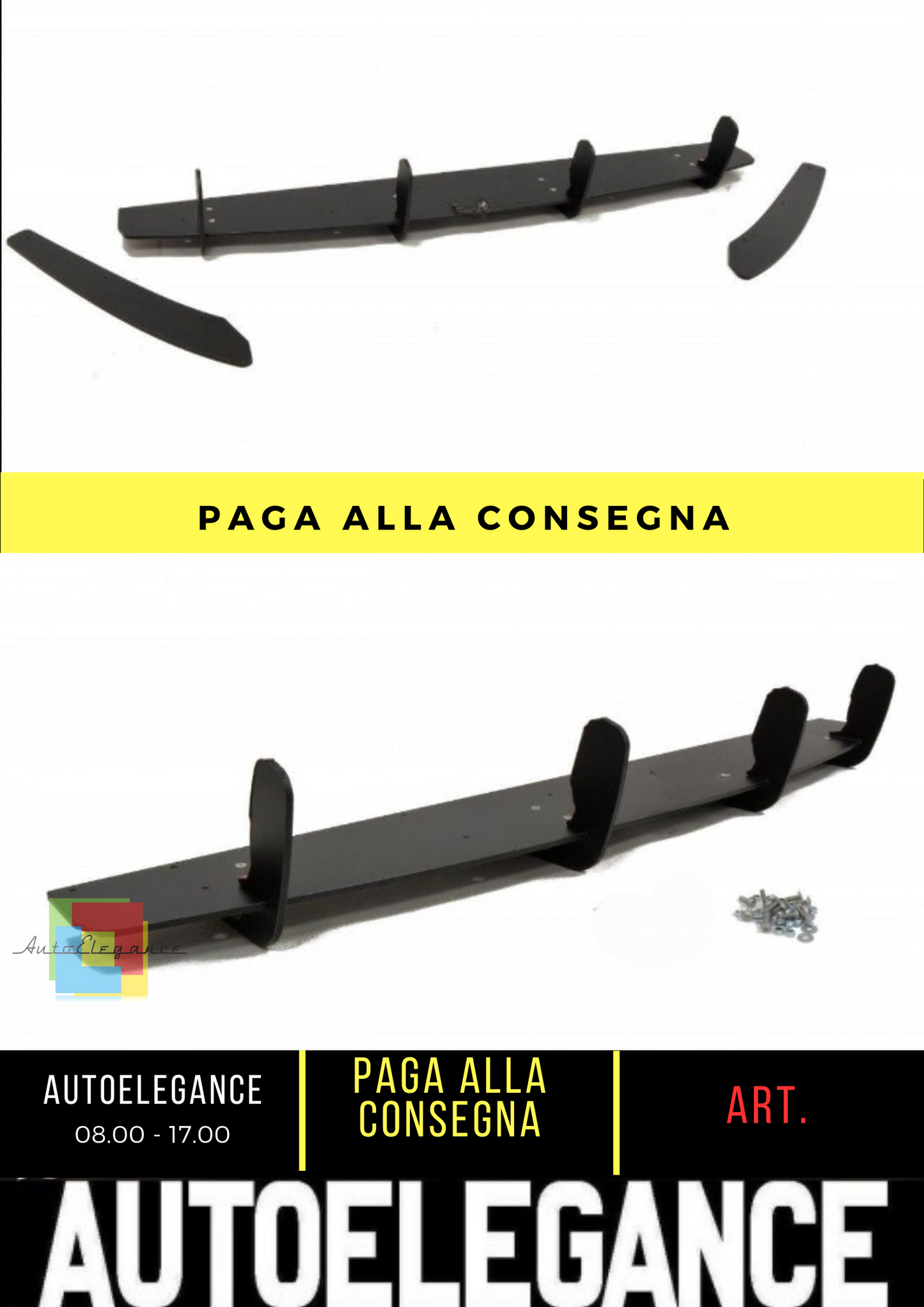 ⭐Diffusore Posteriore e Splitter Laterali Posteriori Audi A6 S-Line C7  ⭐