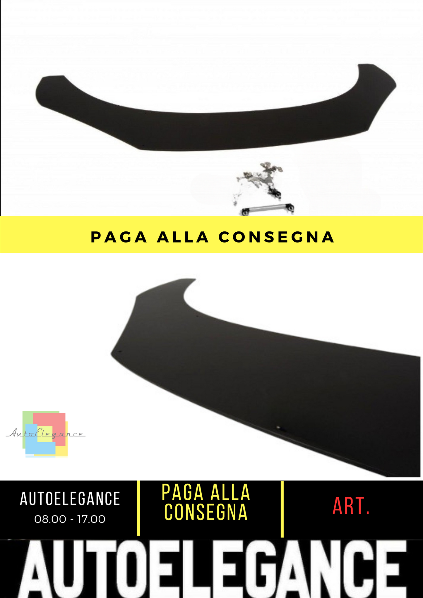 ⭐SPLITTER ANTERIORE RACING ADATTO PER AUDI R8⭐