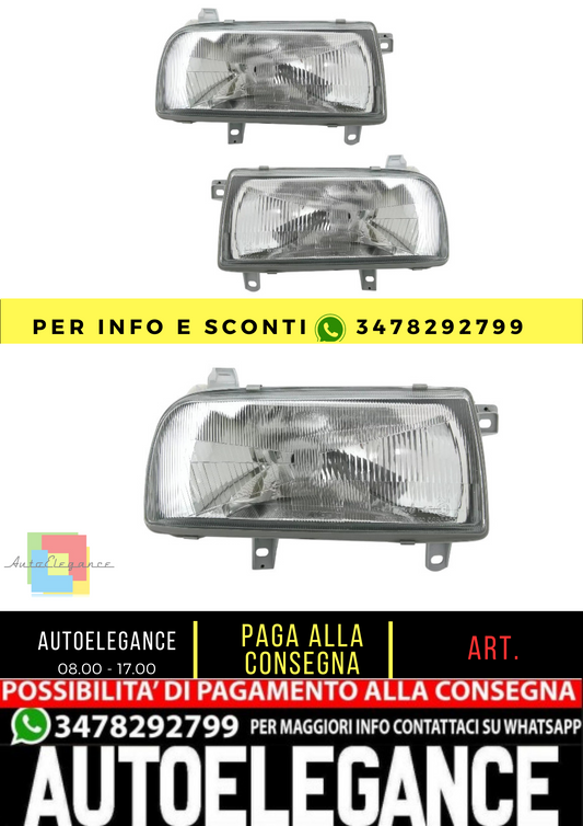 🔥Set faro per faro VW Vento H4 LWR con lente alogena🔥