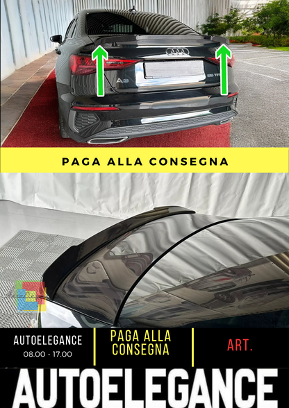 ⭐SPOILER POSTERIORE ADATTO PER AUDI A3 / A3 S-LINE / S3 / RS3 8Y PU UNPAINTED⭐