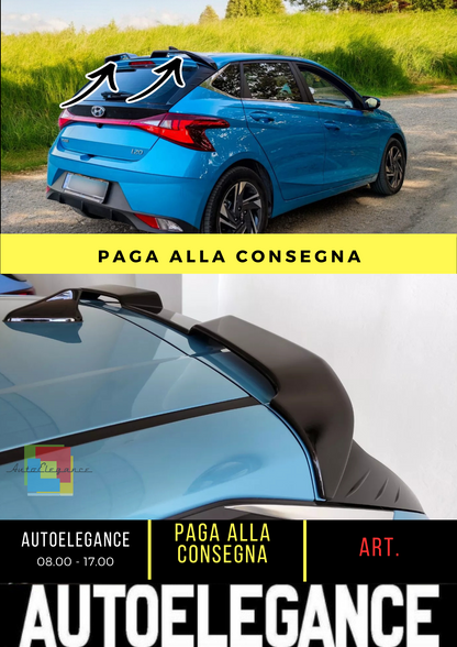💫SPOILER TETTO ADATTO PER HYUNDAI I20 MK3 (2020-) PU UNPAINTED💫