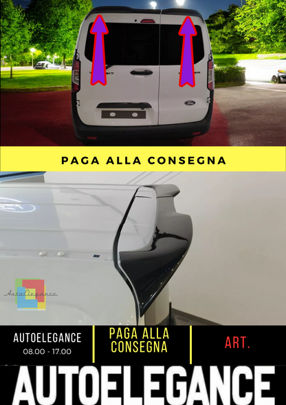 ⭐SPOILER ALETTONE POSTERIORE 2 PORTE PER FORD TRANSIT COURIER MK2 (2023-) PU⭐