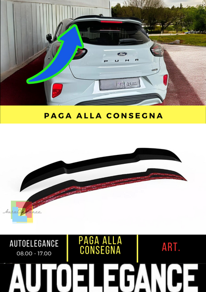 ⭐SPOILER ESTENIONE PER FORD PUMA ST / ST-LINE (2019-) ABS NERO LUCIDO⭐