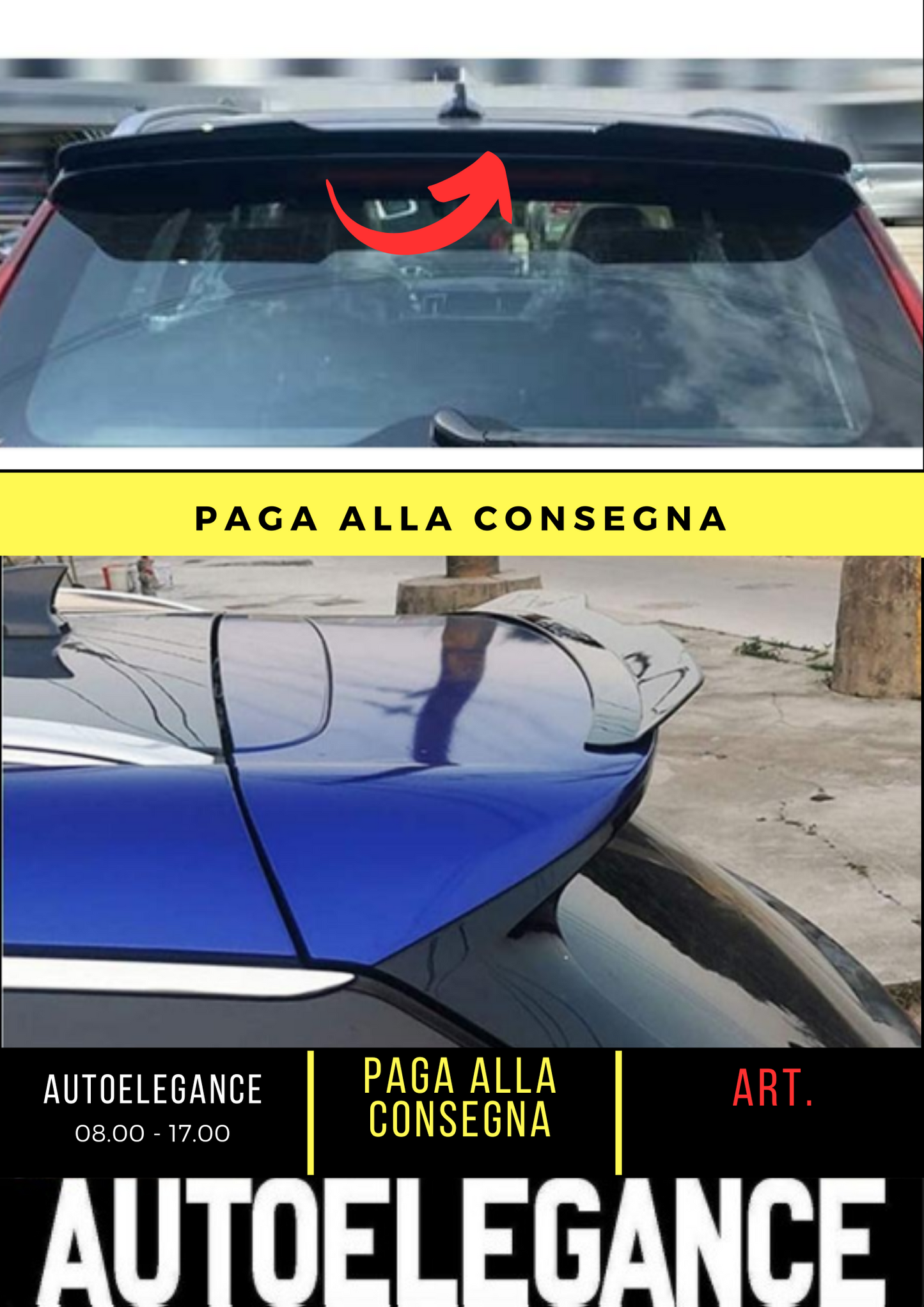 💕 REAR SPOILER SUITABLE FOR VOLVO XC60 BLACK 💕