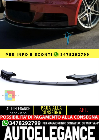 🔥Prestazioni dello spoiler anteriore con lucentezza splitter per BMW Serie 1 🔥