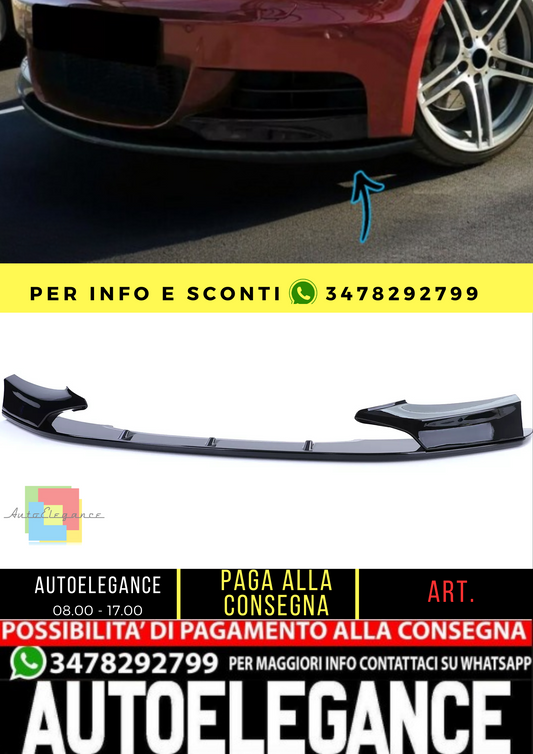 🔥Prestazioni dello spoiler anteriore con lucentezza splitter per BMW Serie 1 🔥