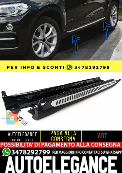 🔥Pedane predellini in alluminio stile OE con ABE adatte per BMW X6 F16 14-19🔥