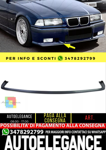 🔥Spada a labbro dello spoiler anteriore per paraurti sportivo per BMW Serie 3 E36 90-99🔥