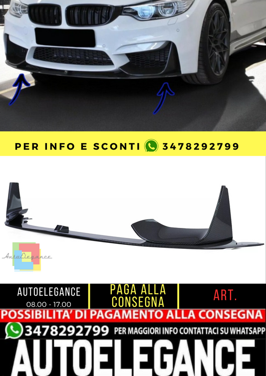 🔥Spoiler anteriore ad alte prestazioni in carbonio adatto per BMW M3 F80 M4 🔥