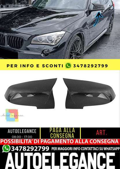 🔥Calotte specchietti di ricambio effetto carbonio adatte per BMW X1 E84 🔥
