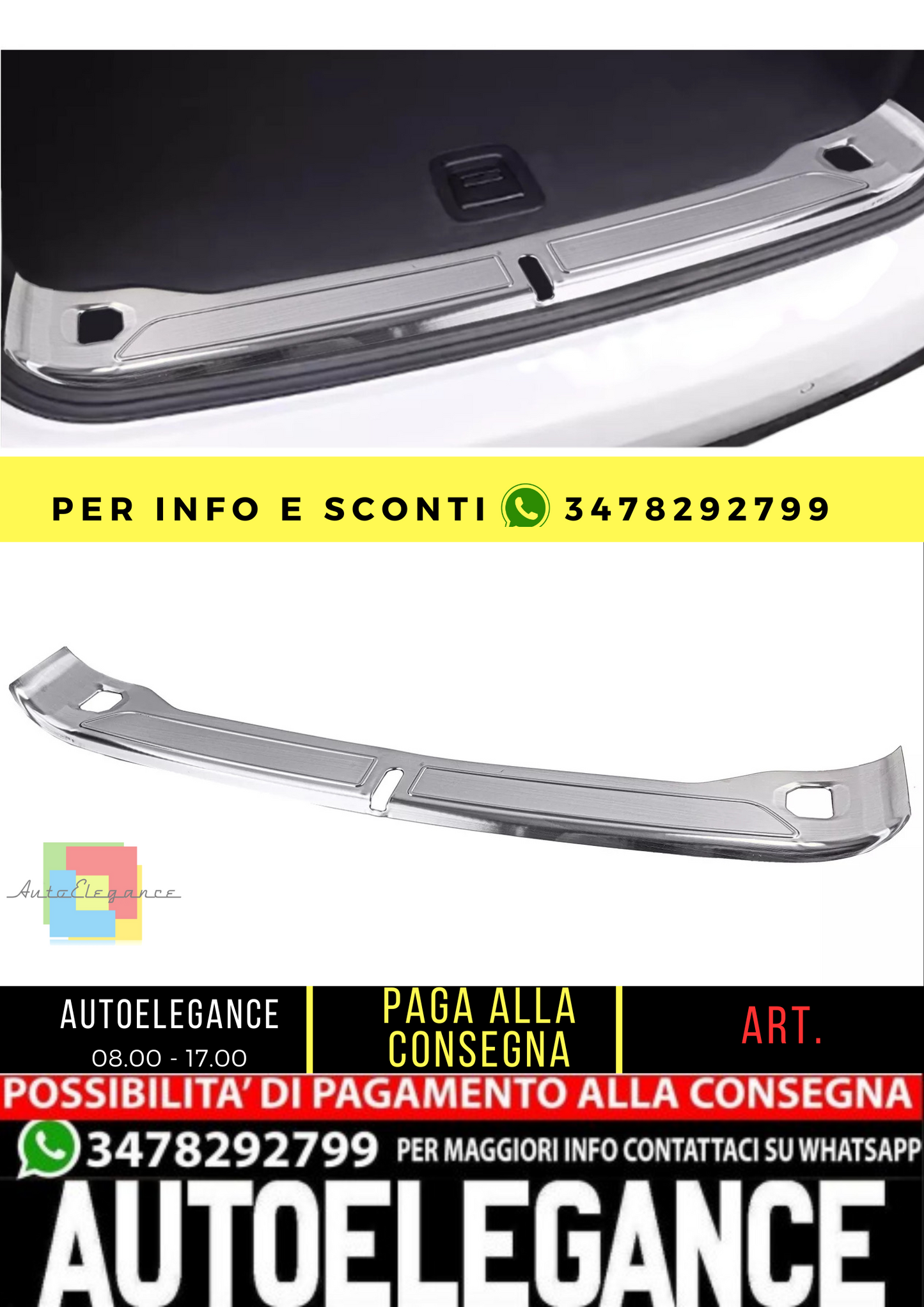 🔥Protezione paraurti interno in acciaio inox per la soglia di carico perBMWX3🔥