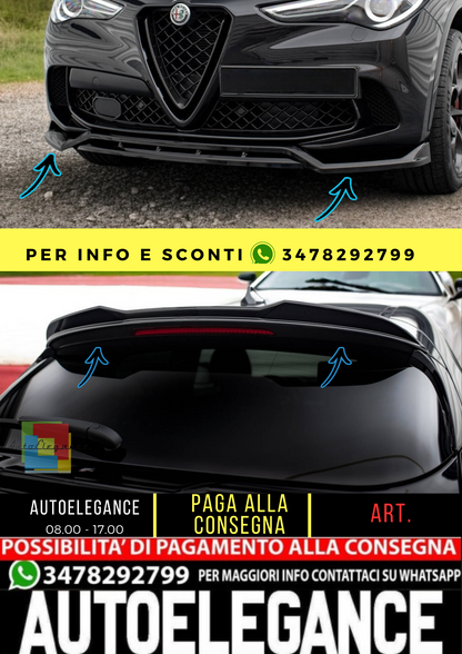 🔥Set di Splitters Alfa Romeo Stelvio Quadrifoglio Mk1🔥
