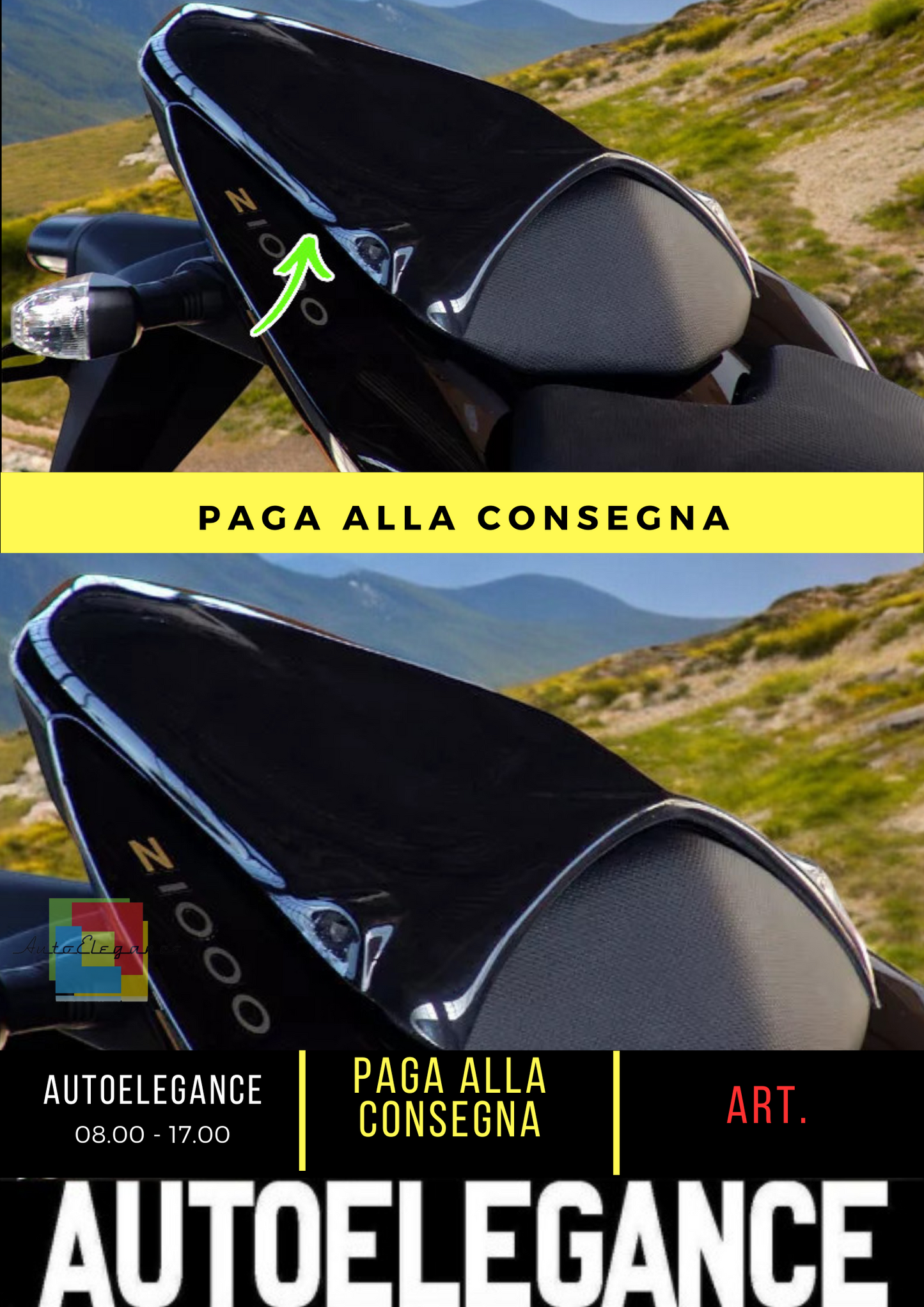 🔥KAWASAKI Z1000 (2007-2009) COPRISEDILE POSTERIORE IN PLASTICA ABS🔥
