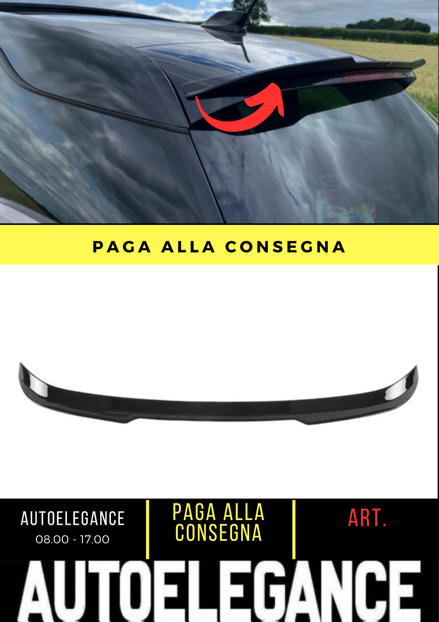 💕 REAR SPOILER SUITABLE FOR BMW I3 I01 GLOSSY BLACK 💕