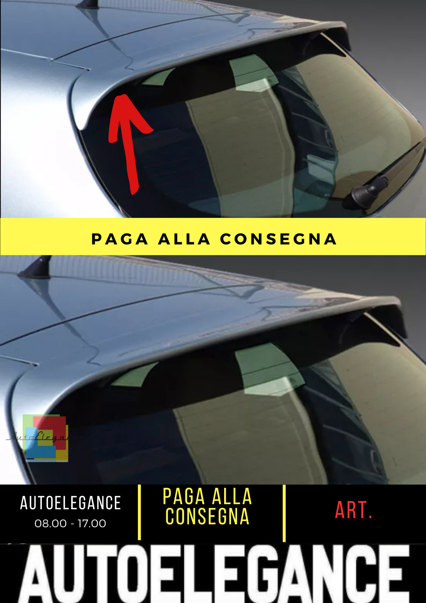 🔥SPOILER TETTO POSTERIORE ADATTO PER ALFA ROMEO 147🔥