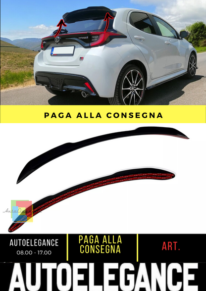 🔥SPOILER TETTO ESTENIONE ADATTO PER TOYOTA YARIS MK4 GR SPORT (2020-) ABS🔥