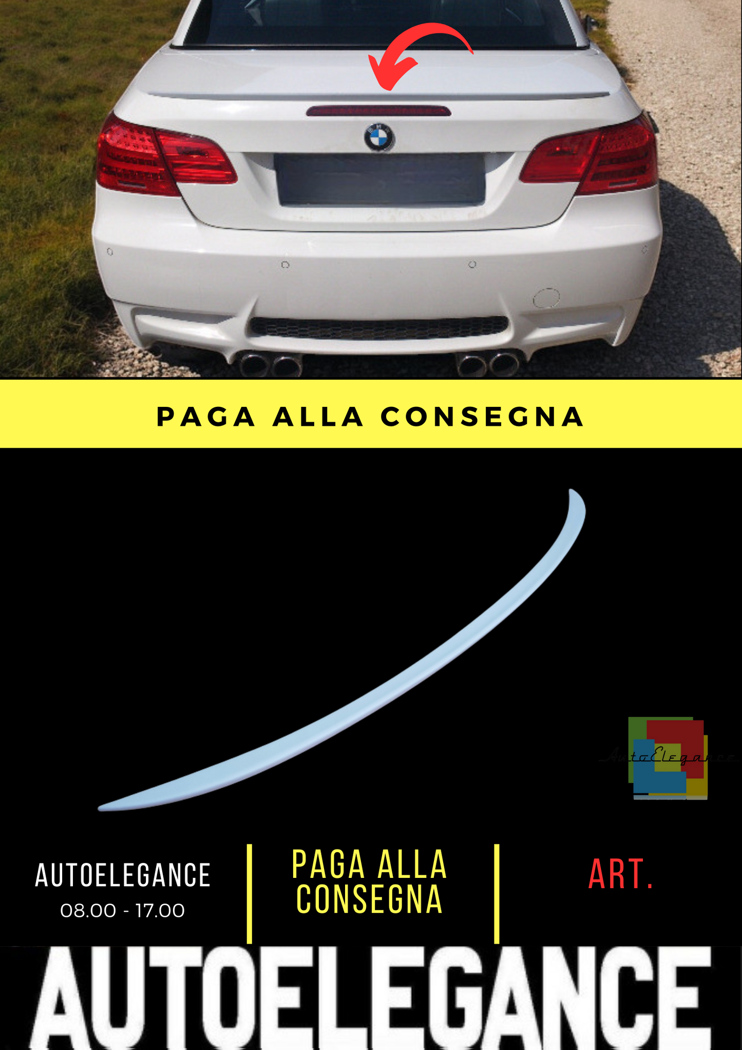 💕SPOILER POSTERIORE ADATTO PER BMW 3 E93 M3 💕
