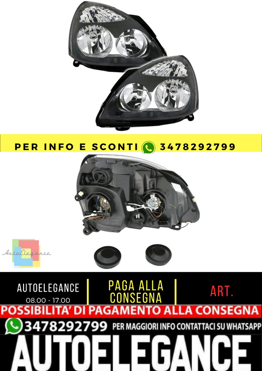 🔥Set fari per Renault Clio 2 B II da 01 a 05 H1 H7 sinistra + destra🔥