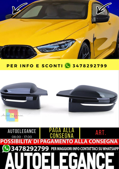 🔥Cappelli specchietti neri lucidi per sostituire BMW Serie 8 G14 G15 G16 dal 18🔥