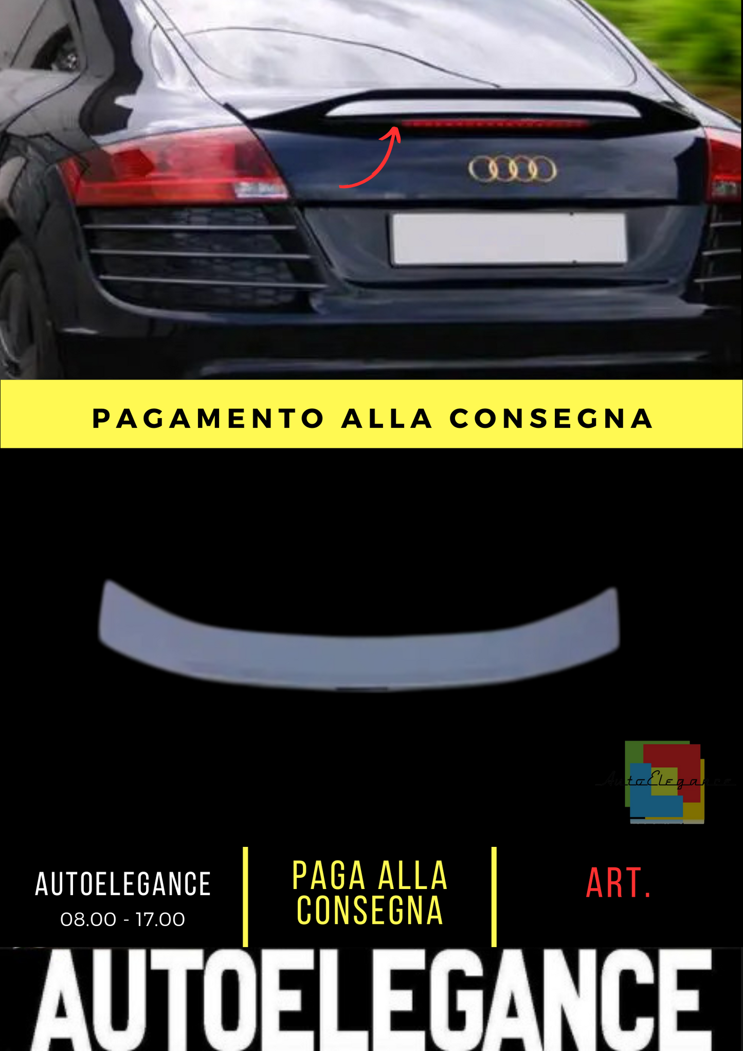 ❤️ SPOILER BAGAGLIAIO ADATTO PER AUDI TT MK2 8J❤️