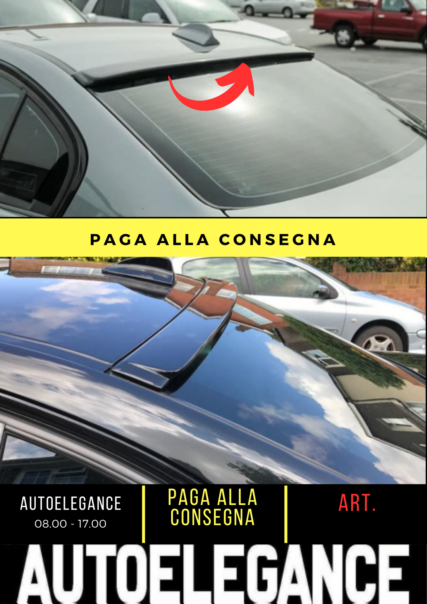 💕 REAR SPOILER SUITABLE FOR BMW 3 E90 GLOSSY BLACK 💕