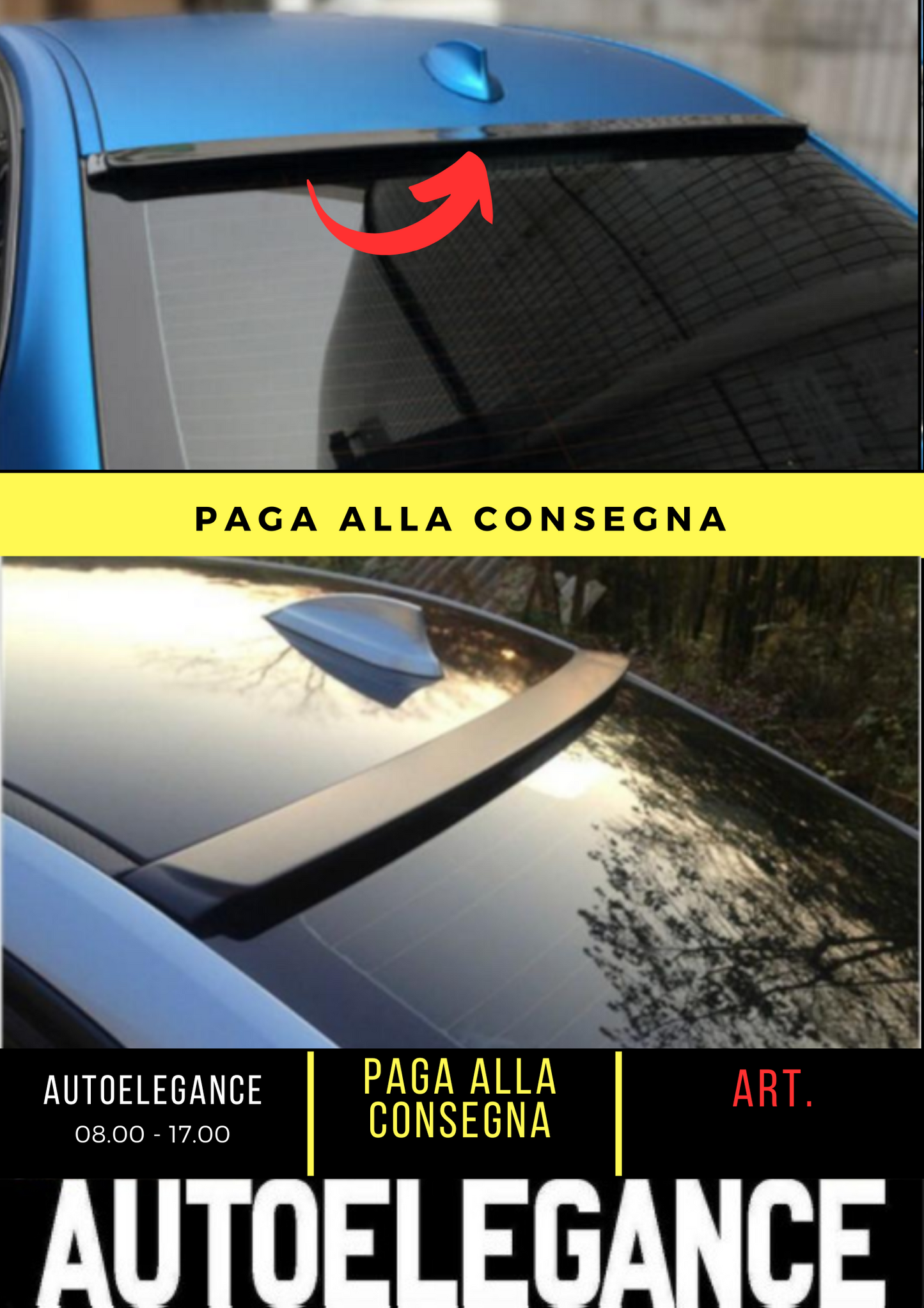 💕 REAR SPOILER SUITABLE FOR BMW 3 F30 GLOSSY BLACK 💕