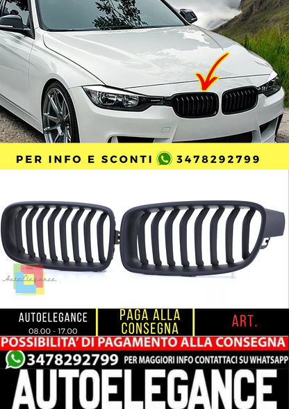🔥Griglia del radiatore sportiva performance nera opaca adatta per BMW Serie 3🔥