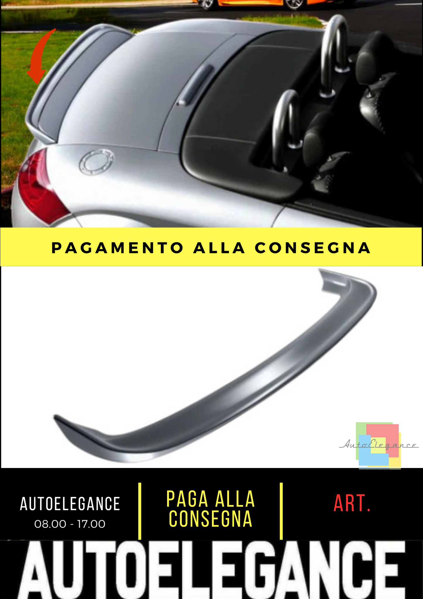 ❤️SPOILER POSTERIORE ADATTO PER AUDI TT❤️