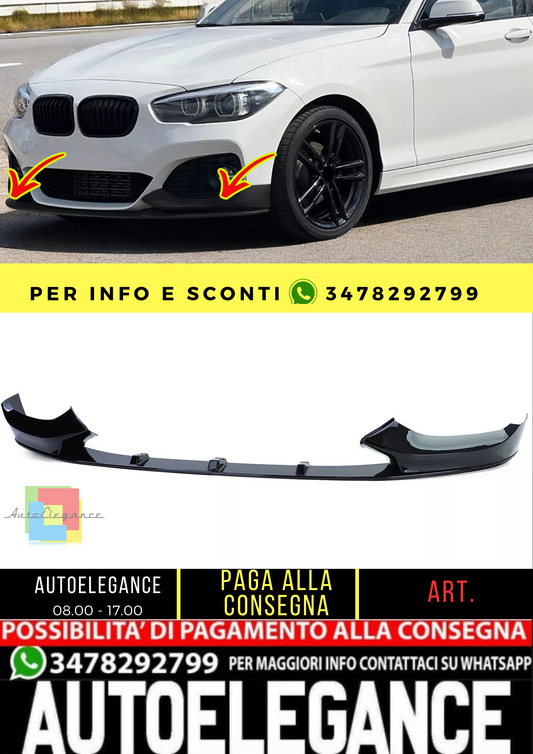 🔥Lucidatura per labbra spoiler anteriore per BMW Serie 1 F20 F21 Facelift 15-19🔥