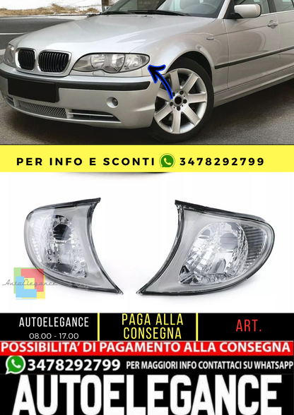 🔥Freccia bianca trasparente destra sinistra adatta per BMW E46 Berlina Touring 01-05🔥