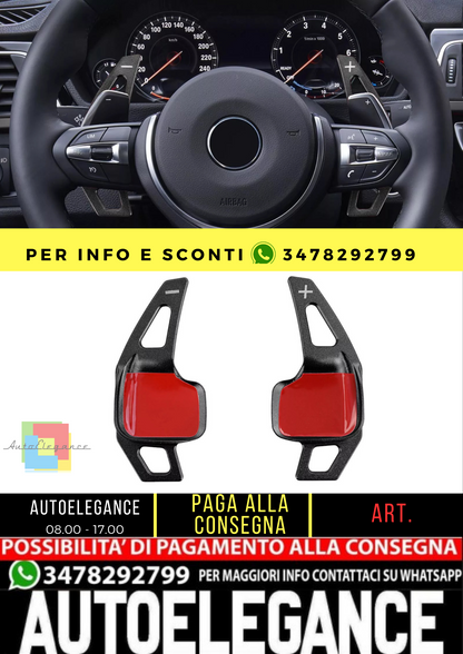 🔥Estensione paddle cambio in alluminio nero per BMW Serie 5 F10 F11 Serie 6 🔥