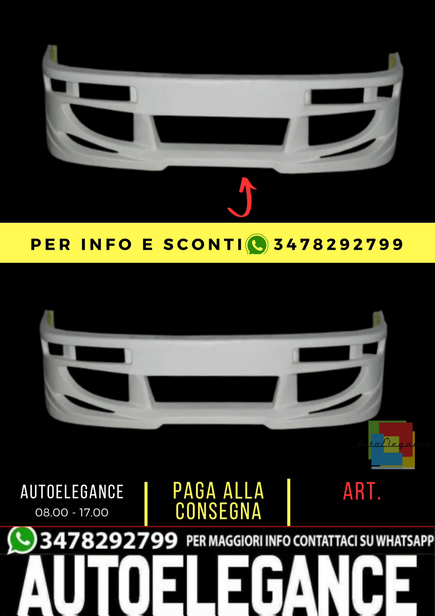 PARAURTI ANTERIORE ADATTO PER AUDI 80