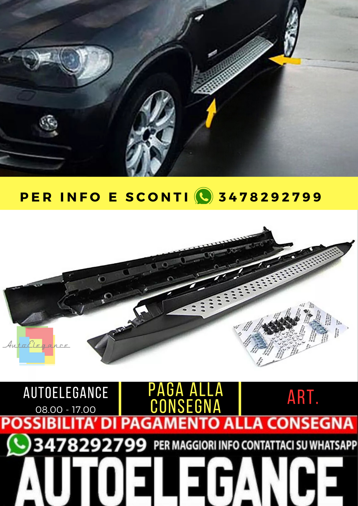 🔥Protezione laterale delle pedane in alluminio stile OE con ABE per BMW X5🔥