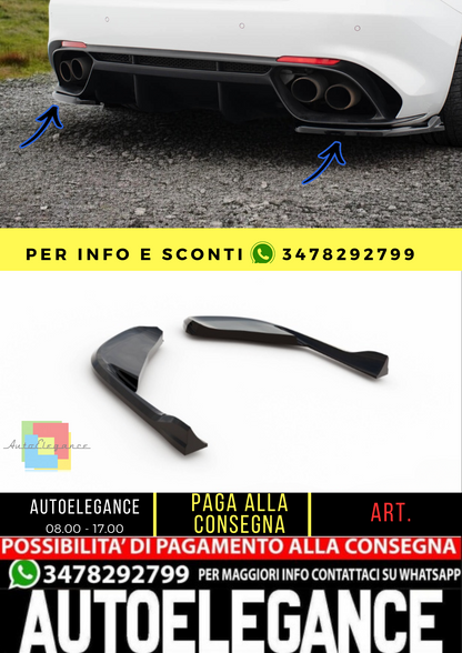 🔥Rear Side Splitters Alfa Romeo Giulia Quadrifoglio 🔥