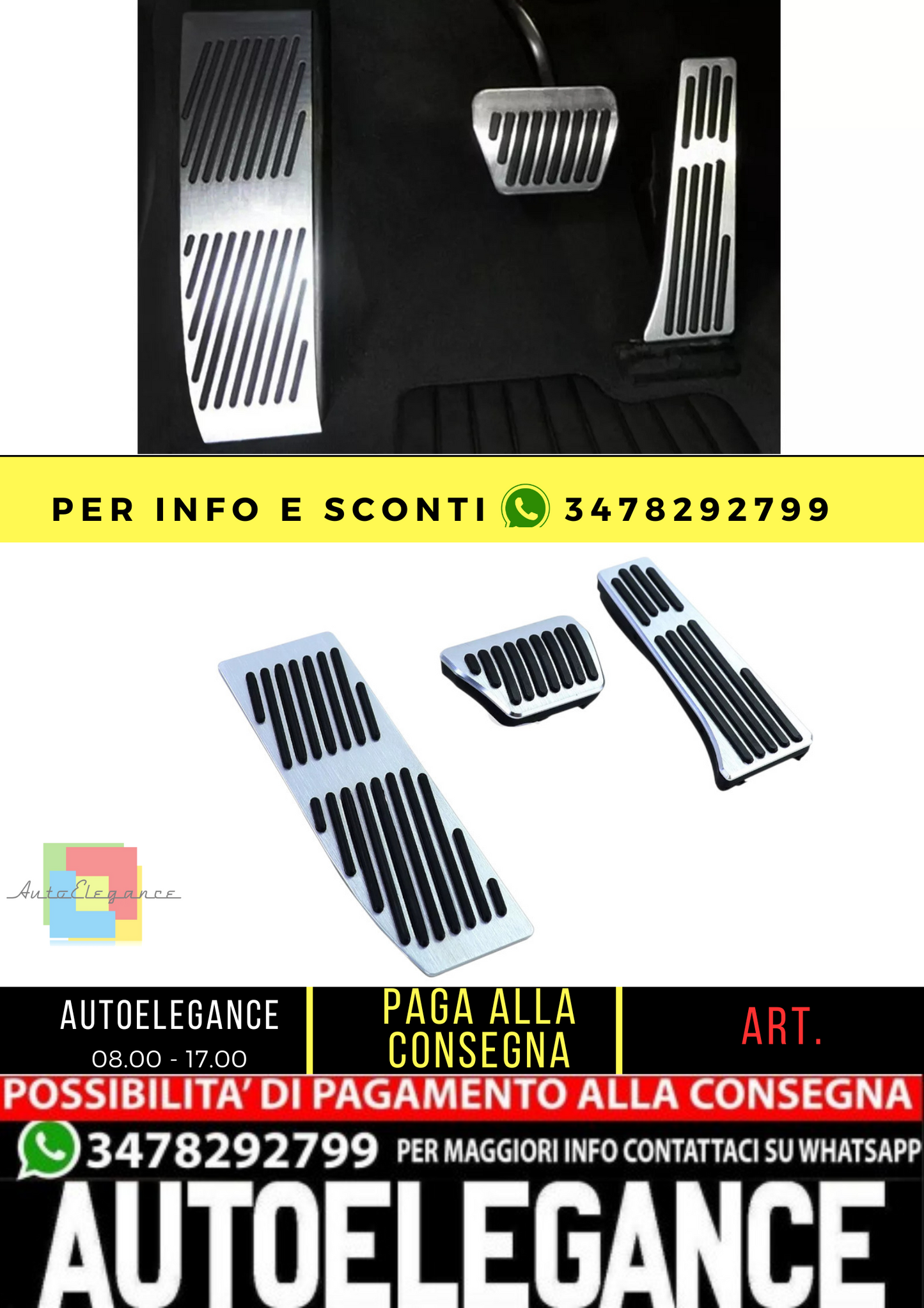 🔥Pedaliera Performance in alluminio per BMW Serie 3 E90 E91 E92 E93 automatica 04-13🔥